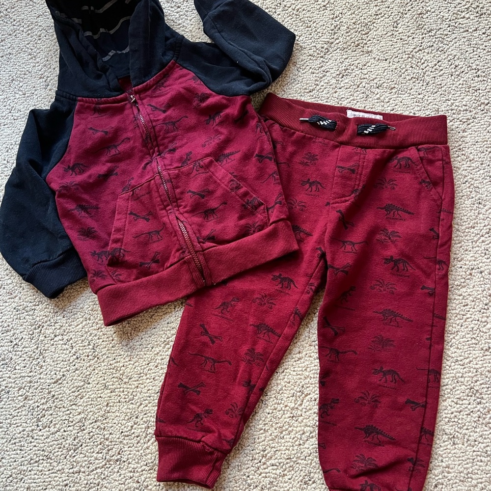 Free Planet 2 pc Hoodie/Pants Set 3T